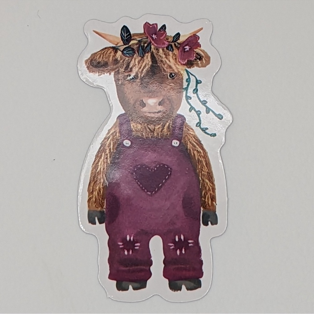 Highland‎ Cow Sticker